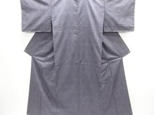 幾何学模様織り出し手織り紬着物